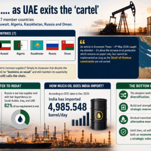 OPEC + ….as UAE exits the ‘cartel’